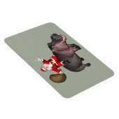 Magnet Flexible Santa Riding On Hippo (Côté Droit)