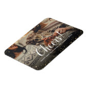 Magnet Flexible Santé | Parties scintillant Glitz Faux superpositi (Côté Gauche)