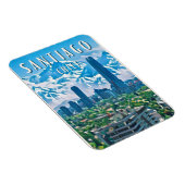 Magnet Flexible Santiago : La ville cosmopolite (Côté Droit)