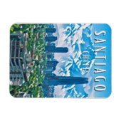 Magnet Flexible Santiago : La ville cosmopolite (Horizontal)