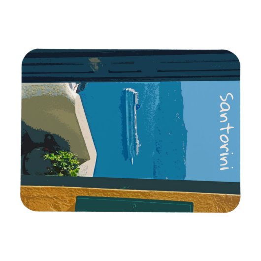 Magnet Flexible Santorin, Grèce (Horizontal)