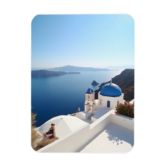 Magnet Flexible Santorin Grèce (Vertical)