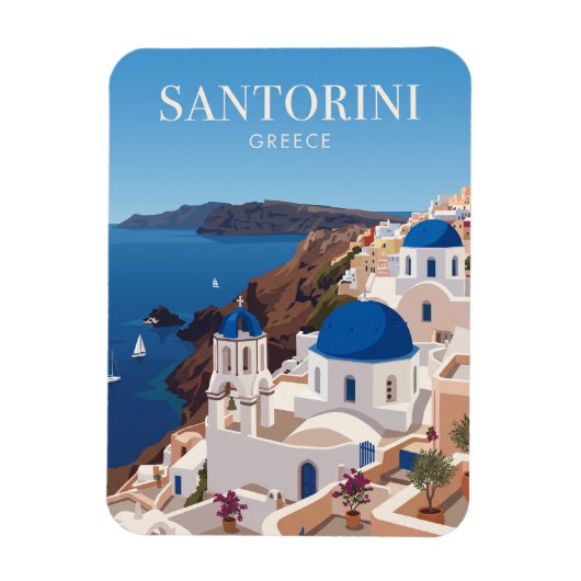 Magnet Flexible Santorin Grèce (Vertical)