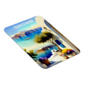 Magnet Flexible Santorin Grèce Peinture de voyage (Côté Droit)