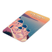 Magnet Flexible Santorin Grèce Souvenir Iconique (Côté Gauche)