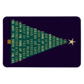 Magnet Flexible Sapin de Noël des Noms de Jésus (Horizontal)