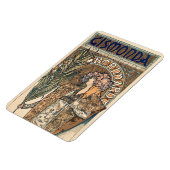 Magnet Flexible Sarah Bernhardt par Alphonse Mucha (Côté Gauche)