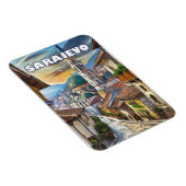 Magnet Flexible Sarajevo, ville d'espoir et de mémoire (Côté Droit)