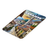 Magnet Flexible Sarajevo, ville d'espoir et de mémoire (Côté Gauche)