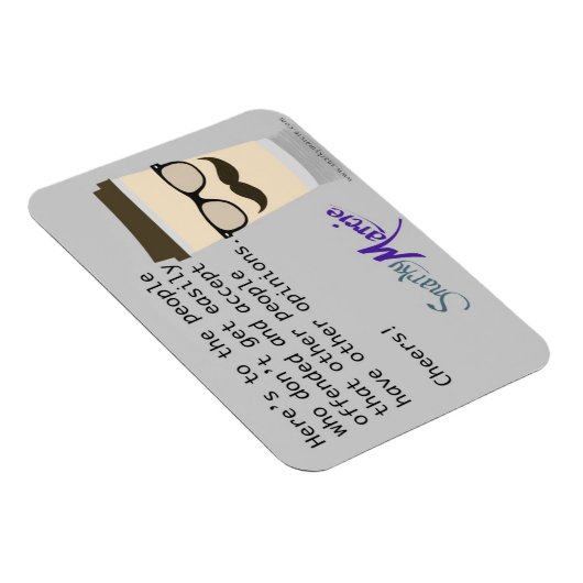 Magnet Flexible Sarcasme de café (Côté Droit)