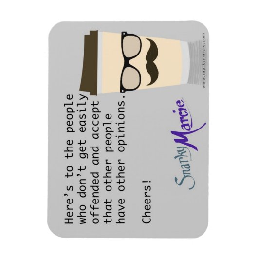 Magnet Flexible Sarcasme de café (Vertical)