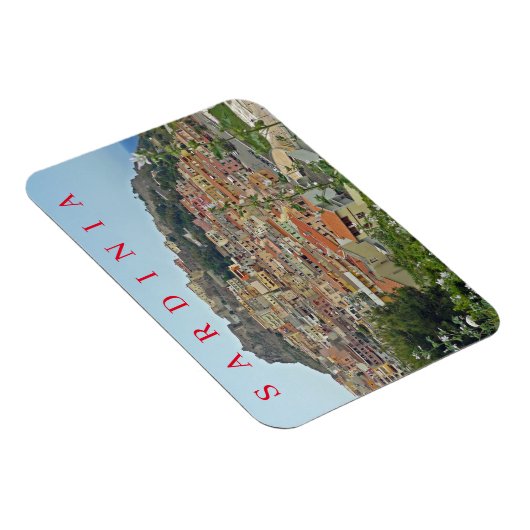Magnet Flexible Sardaigne Castelsardo vue réfrigérateur aimant (Côté Droit)