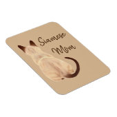 Magnet Flexible Sasha Siamese Chat Maman Kitty Regardant loin Dess (Côté Droit)