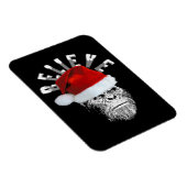 Magnet Flexible Sasquatch Père Noël "Believe" Premium Christmas Ma (Côté Droit)