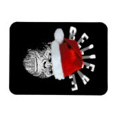 Magnet Flexible Sasquatch Père Noël "Believe" Premium Christmas Ma (Horizontal)