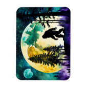 Magnet Flexible Sasquatch Pleine lune sur la montagne (Vertical)
