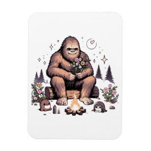Magnet Flexible Sasquatch tenant des fleurs