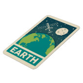 Magnet Flexible Satellite Earth Retro Galaxy (Côté Gauche)