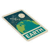 Magnet Flexible Satellite Earth Retro Galaxy (Côté Droit)