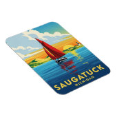 Magnet Flexible Saugatuck Voilier Michigan Travel (Côté Droit)