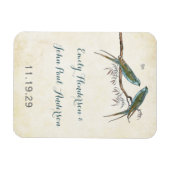 Magnet Flexible Saule romantique Turquoise Inséparable Enregistrer (Horizontal)