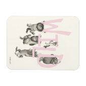 Magnet Flexible SAUVAGE | Choses Sauvages et Max - Rose (Horizontal)