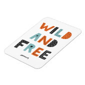 Magnet Flexible Sauvage et libre | Lettres Doodle (Côté Gauche)