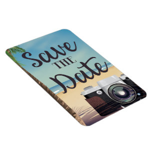 Magnet Flexible Sauvegarder la date appareil photo vintage et plag