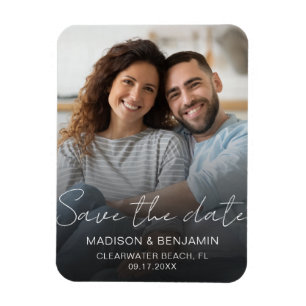 Magnet Flexible Sauver la date de mariage engagement photo personn