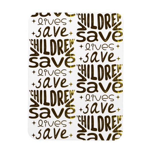 Magnet Flexible Sauver les enfants, sauver des vies (Vertical)