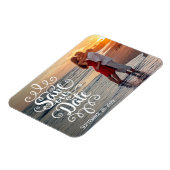 Magnet Flexible Sauver notre date de mariage | Écriture manuscrite (Côté Gauche)