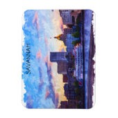 Magnet Flexible Savannah Georgia Skyline Riverfront (Vertical)