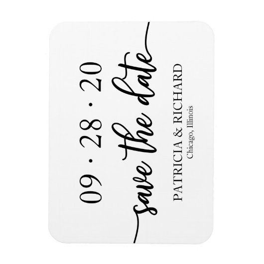 Magnet Flexible Save the Date (Vertical)