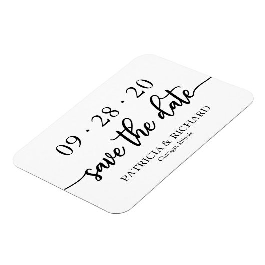 Magnet Flexible Save the Date (Côté Gauche)