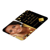 Magnet Flexible Save the Date photo graduation party 2022 black (Côté Gauche)