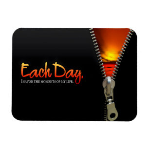 Magnet Flexible "Savourez les moments" Motivation Affirmation Flex