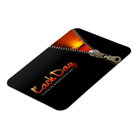 Magnet Flexible "Savourez les moments" Motivation Affirmation Flex (Côté Gauche)