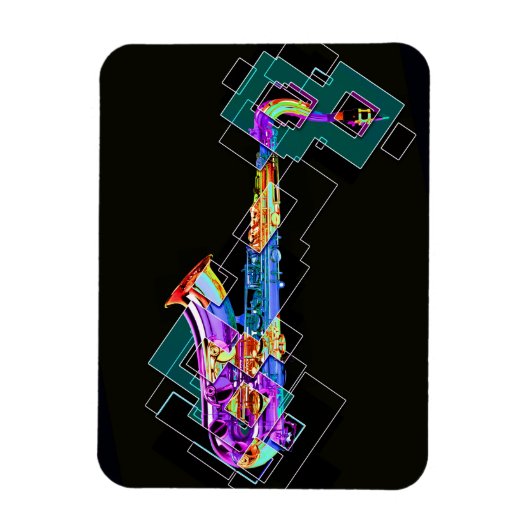 Magnet Flexible Saxophone (Vertical)