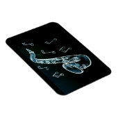 Magnet Flexible Saxophone et notes de musique (Côté Droit)