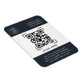 Magnet Flexible Scan de code QR | Logo commercial promotionnel  (Côté Droit)