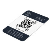 Magnet Flexible Scan de code QR | Logo commercial promotionnel  (Côté Gauche)