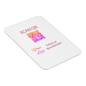 Magnet Flexible Scanner pour afficher le menu restaurant hôtel QR (Côté Droit)