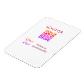 Magnet Flexible Scanner pour afficher le menu restaurant hôtel QR (Côté Gauche)