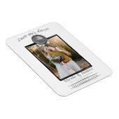 Magnet Flexible Sceau de cire d'argent photo mariage Enregistrer l (Côté Droit)