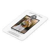 Magnet Flexible Sceau de cire d'argent photo mariage Enregistrer l (Côté Gauche)