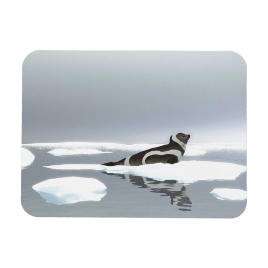 Magnet Flexible Sceau De Ruban Sur Glace (Horizontal)