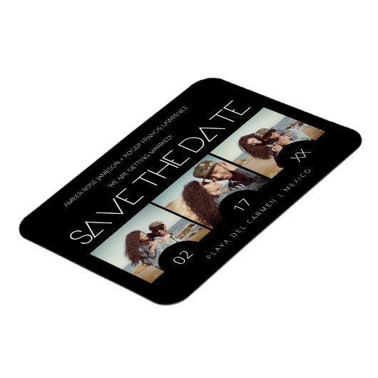 Magnet Flexible Scénario moderne Élégant Romantique Trois Photos E (Côté Gauche)