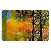 Magnet Flexible Scène D'Automne Avec Pont Piéton En Bois (Horizontal)