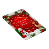 Magnet Flexible Scène de fêtes de Noël (Côté Droit)