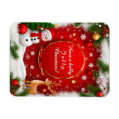 Magnet Flexible Scène de fêtes de Noël (Horizontal)